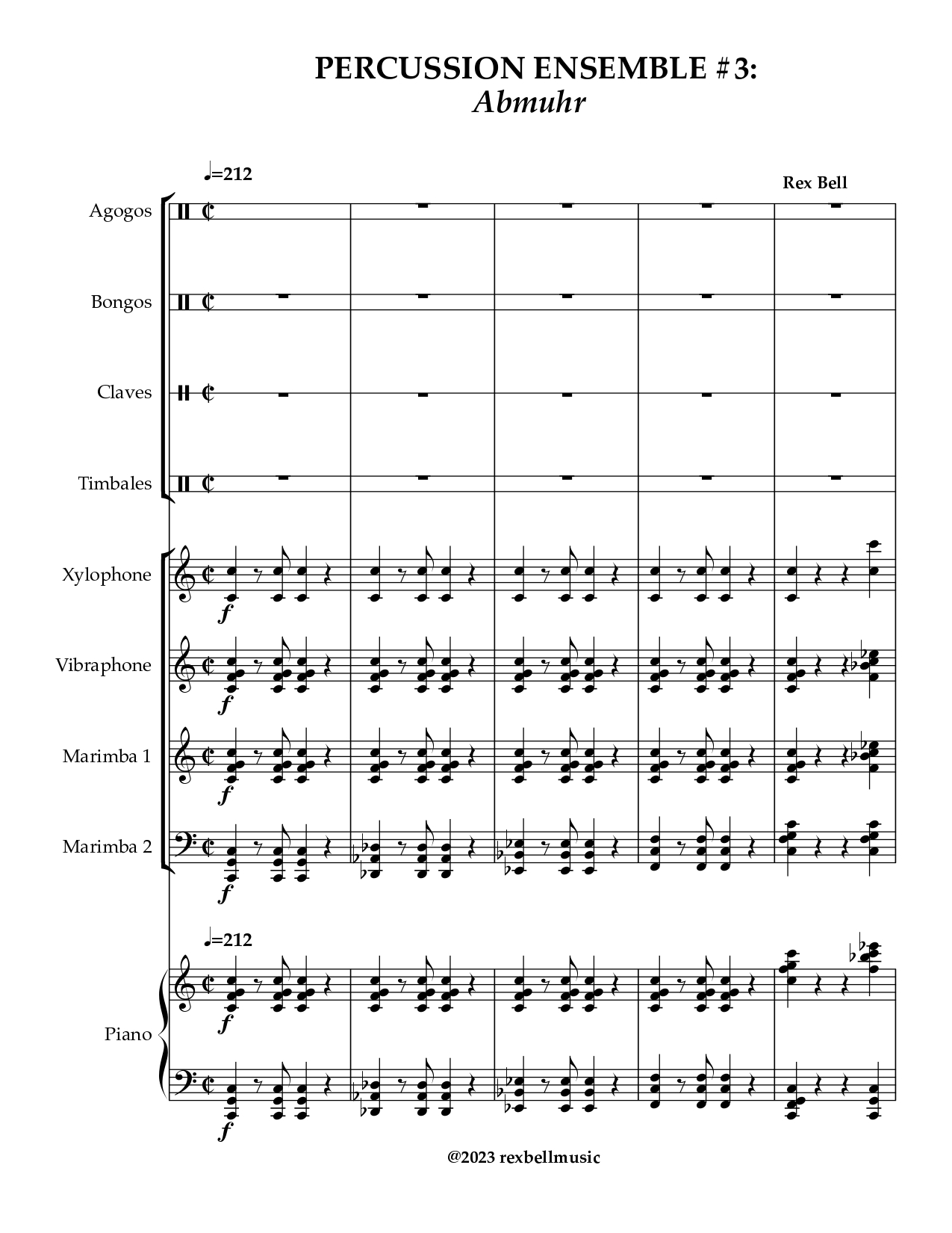 Percussion Ensemble #3: Abmuhr
